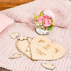 Szív alakú puzzle 14 dolog, amit szeretek benned, natúr