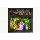 Fénykép + USB tartó fadoboz 180x180 mm-es, dió