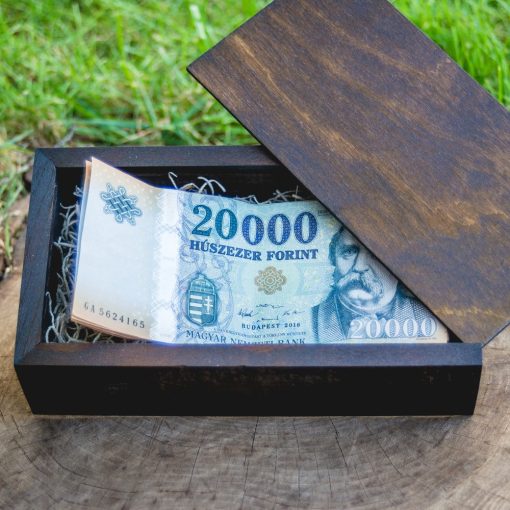 Money Box 100x180 mm-es, mogyoró