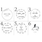 Fénykép + USB tartó fadoboz 180x180 mm-es, mahagóni