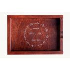 Kis fadoboz 125x180 mm-es, vörös mahagóni