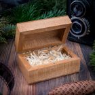 Elegáns gyűrűtartó, ékszertartó gesztenye szín