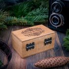 Elegáns gyűrűtartó, ékszertartó gesztenye szín