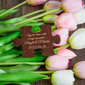 Köszönetajándék puzzle, mahagóni Köszönetajándék puzzle, mahagóni