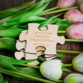 Köszönetajándék puzzle, natúr Köszönetajándék puzzle, natúr