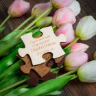 Köszönetajándék puzzle, natúr