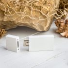 Gravírozható fa pendrive 64Gb, fehér