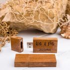 Gravírozható fa pendrive 64Gb, mahagóni